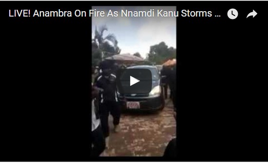 LIVE!!! Anambra Currently On Fire As Nnamdi Kanu Storms Hometown Of Benjamin Madubugwu [Video]