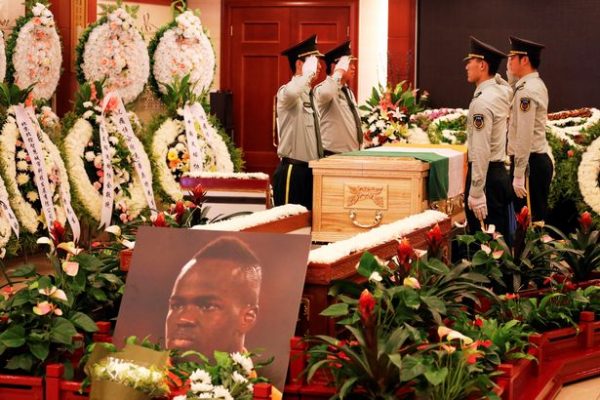 PHOTO NEWS!!!Heart Melting Photos From Former Newcastle Midfielder Cheick Tiote’s Memorial Service
