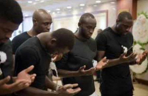 PHOTO NEWS!!!Heart Melting Photos From Former Newcastle Midfielder Cheick Tiote’s Memorial Service
