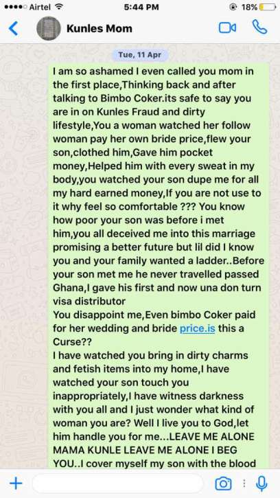 Tonto Dikeh Reveals In Leaked Whatsapp Messages How She Paid Her Own Bride Price [Screen Shots]