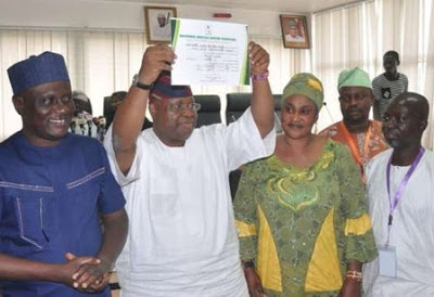 PHOTOS: INEC Issues Certificate Of Return To Dancing Senator, Ademola Adeleke