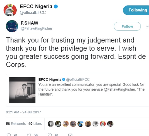 Finally! EFCC Reveals The Guy Behind Their Twitter Handle [Photo]