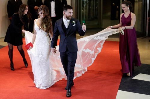 PHOTO NEWS!!! Photos From Lionel Messi And Longtime Girlfriend’s Star-Studded Wedding 