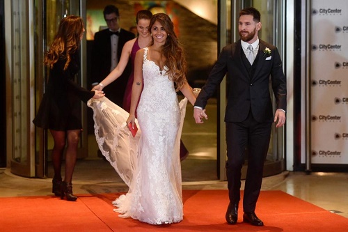 PHOTO NEWS!!! Photos From Lionel Messi And Longtime Girlfriend’s Star-Studded Wedding 