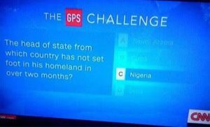TOO BAD!!!Nationwide Outrage As CNN Uses Buhari As Question And Answer On Live TV Broadcast [Photo]