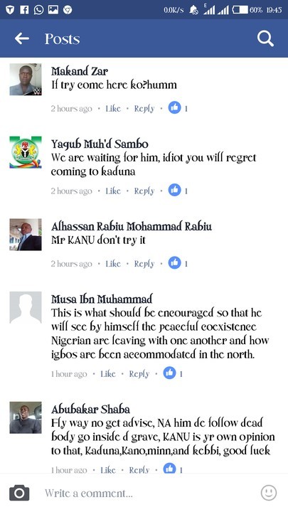 Less Than 24 Hours After Nnamdi Kanu Announced His Proposed Kaduna Vist, Kaduna Youths Reacts, What Happened Next Will Surprise You