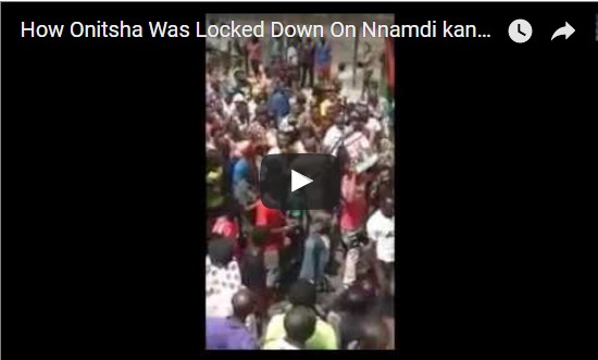 How Onitsha Was Lockdown On Nnamdi Kanu’s Visit [Video]