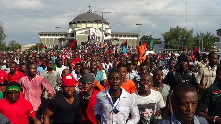 PHOTO NEWS: See The Photos Of 1million IPOB Members Who Received Nnamdi Kanu When He Visited Owerri Yesterday