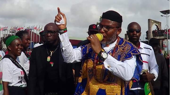 PHOTO NEWS: See The Photos Of 1million IPOB Members Who Received Nnamdi Kanu When He Visited Owerri Yesterday