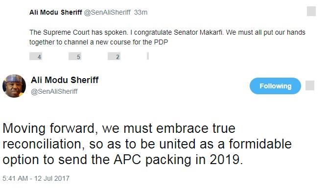 BREAKING!!! Sheriff Reacts To Supreme Court Judgment Of Sacking Him As Pdp Chairman, What He Said This Time Is Unbelievable
