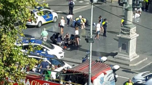 Barcelona Attack:13 killed after van ploughed into crowd of pedestrians [Photos]
