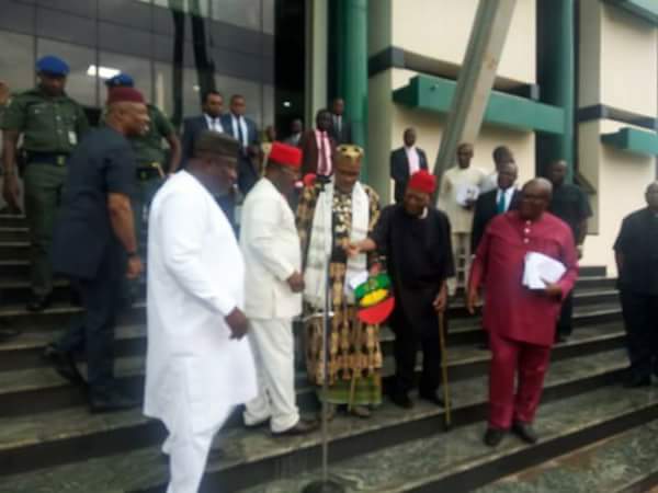BREAKING: For The First Time Ever Gov. Rochas And All South-East Governors Agrees With Nnamdi Kanu On Biafra, Dumps Buhari 
