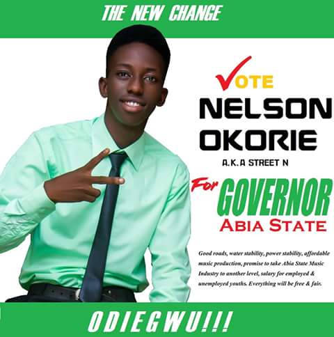 THIS OLD MEN ARE NOT SERIOUS!!! Meet The 18 Year Old Boy, Running For Abia State Governorship Election