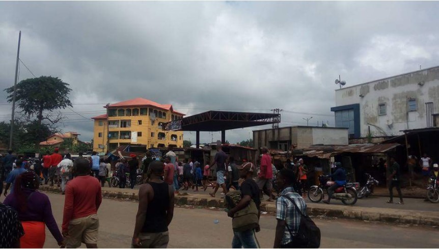Gov. Rochas On The Run As Angry Mob Attacked And Injured His Men In Imo [Photos]