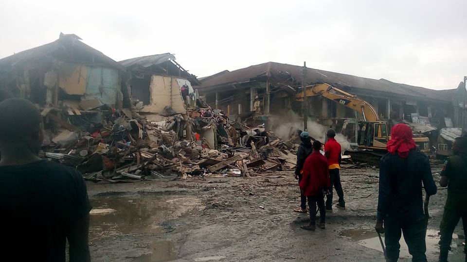 Many Traders In Serious Tears As Gov. Rochas Demolishes Popular Eke Ukwu Market In Owerri [Photos]
