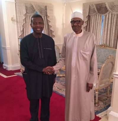 BREAKING: Aso Rock Cabals Jubilates!!! Buhari ‘Totally Cured’, May Have Given His Life To Christ, After Historic Visit From Adeboye
