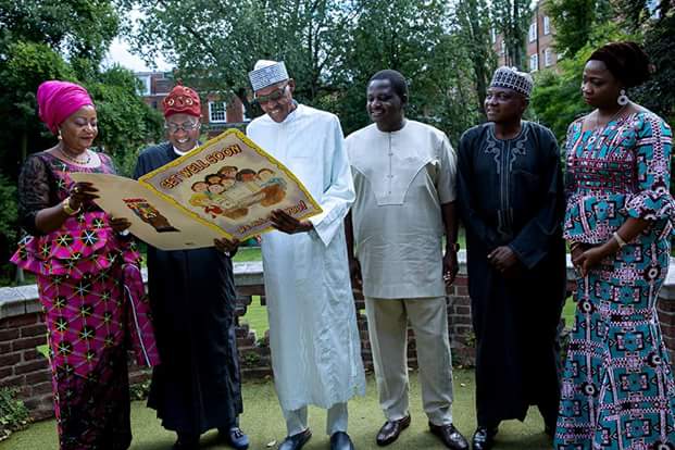 BREAKING!! Fayose Still On The Run As Lai Mohammed, Others Visits Buhari In London [Photos]
