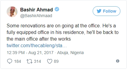 You won’t believe the reasons why president buhari is working from home