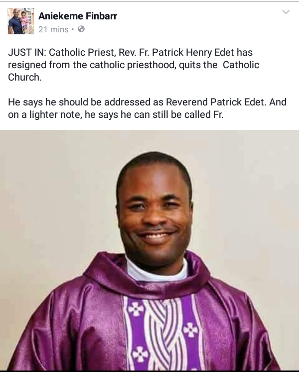Reverend Father Resigns From A Catholic Church For This Unbelievable Reasons [Must Read]