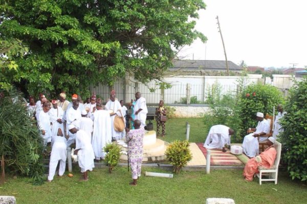 PHOTOS NEWS: Ooni Of Ife Celebrates Goddess Of Love Osun Without Wife, Olori Wuraola