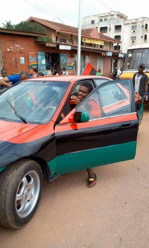 Soldiers On the Run As Nnamdi Kanu Totally Shut Down Ekwulobia [Photos]