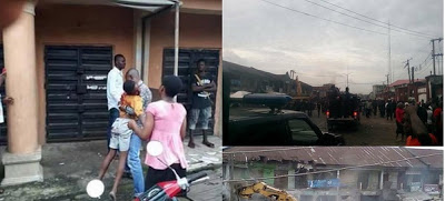 Young Boy Allegedly Hit By Stray Bullet As Imo State Government Begins Market Demolition [Photos]