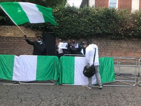 Nigerians Granted Permission To Protest At Abuja House, U.K Police Prepares [Photos]