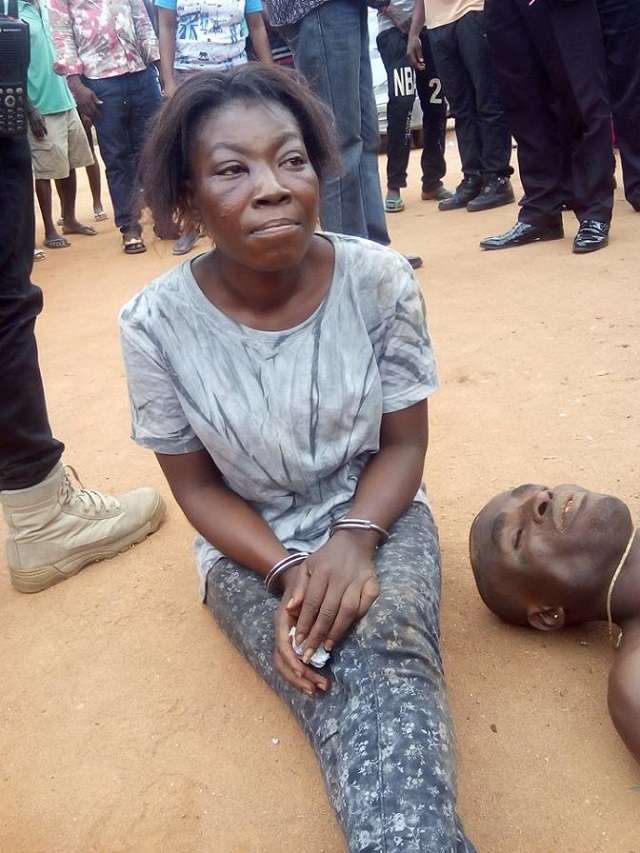 How A Notorious Female Armed Robbery Gang Leader Arrested In Imo State After Shoot Out With Police [Photos]