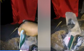 Watch That Awkward Moment, An IPOB Supporter Burns Nigerian Passport And Voters Card, Says He Ceases To Be Nigerian