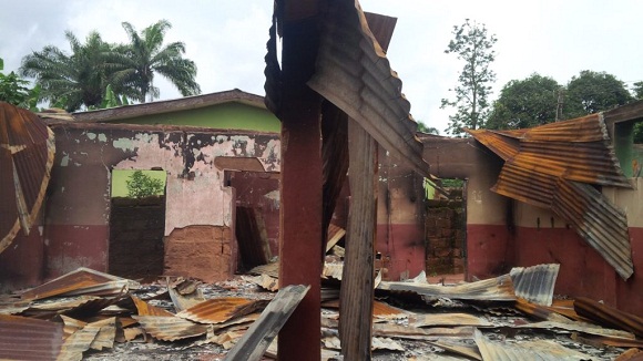 Serious Tension Coming From Enugu As Suspected IPOB Members Set Mosque Ablaze [Photos]