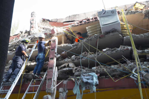 Photos From The Aftermath Of Mexico Earthquake That Left 217 People Dead