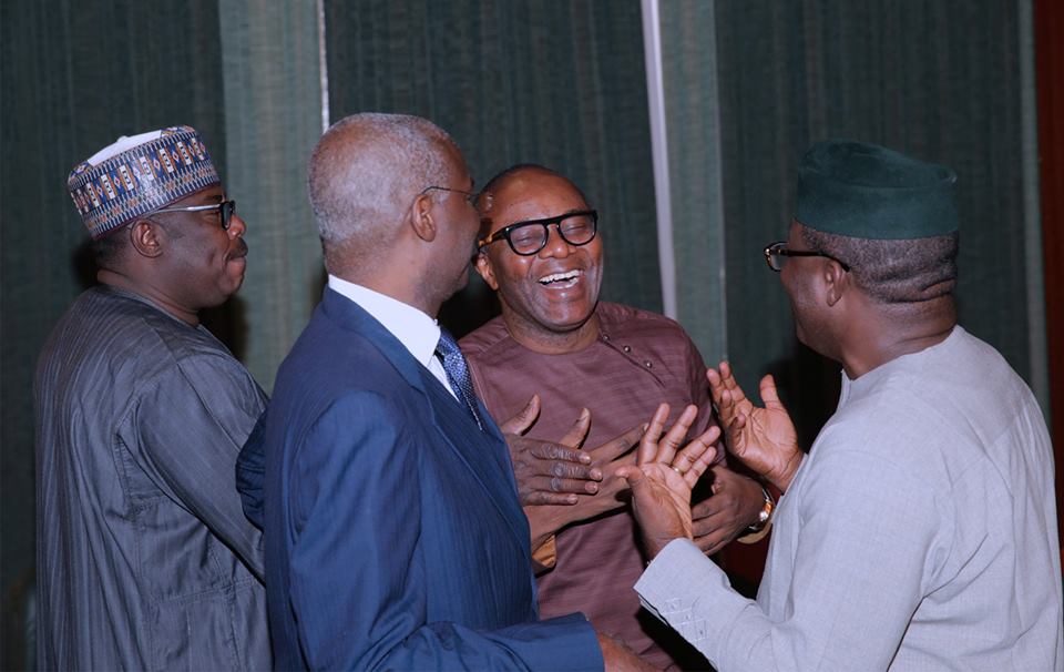 PHOTO NEWS: Aisha Alhassan Full Of Smiles As Buhari Presides Over FEC Meeting [PHOTOS]