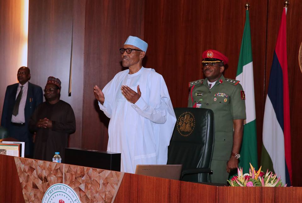 PHOTO NEWS: Aisha Alhassan Full Of Smiles As Buhari Presides Over FEC Meeting [PHOTOS]