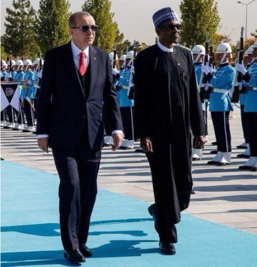 PHOTO NEWS: Buhari Meets With Erdogan In Ankara [Photos]
