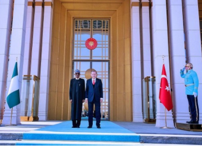 PHOTO NEWS: Buhari Meets With Erdogan In Ankara [Photos]
