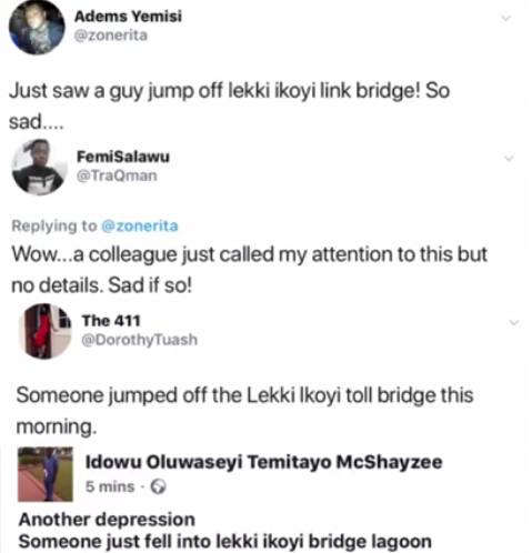 Man Jumps Into Lagos Lagoon Through Lekki-Ikoyi Link Bridge