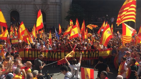 Thousands Of Protesters Hold Rally Against Catalonia Independence, Claim It's Illegal