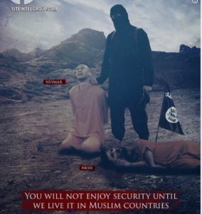 ISIS Releases another Gruesome Image of Messi and Neymar
