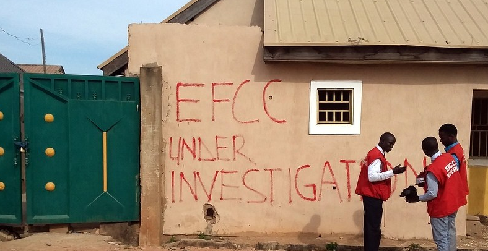 Finally EFCC Seals Up Two Multi-Million Naira Houses, Owned By The Most Wanted Fugitive In Kaduna