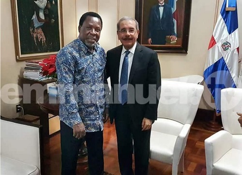 Photos From TB Joshua’s Visit To President Of Dominican Republic