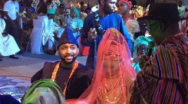 Nigerians Digs Up Banky W’s 2016 Snaps Where He Seriously Criticised Big Wedding