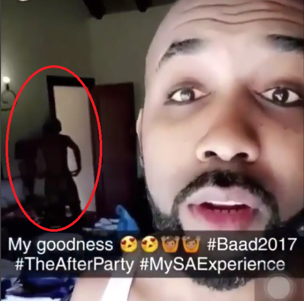 Photo/Video: Banky W Mistakenly Shows Off Adesua In A State Of Undress