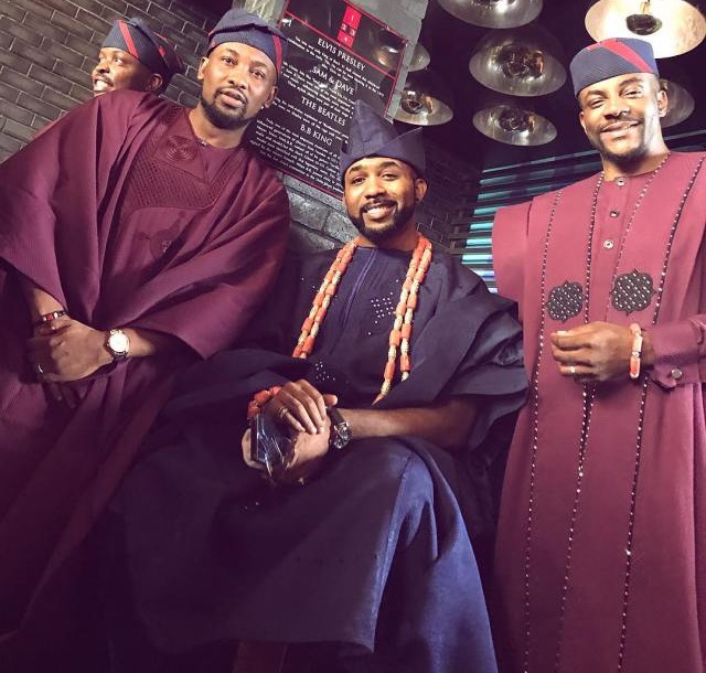 Banky W and His Groomsmen Steps Outin Style For His Traditional Wedding [Photos]