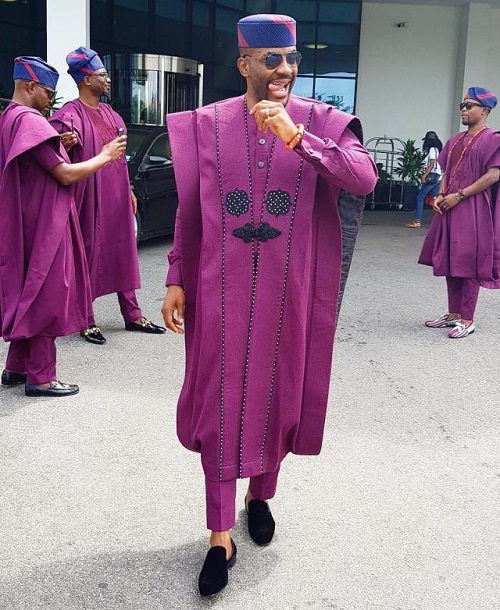 Banky W and His Groomsmen Steps Outin Style For His Traditional Wedding [Photos]
