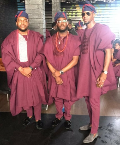 Banky W and His Groomsmen Steps Outin Style For His Traditional Wedding [Photos]