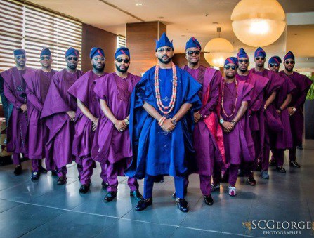 Banky W and His Groomsmen Steps Outin Style For His Traditional Wedding [Photos]