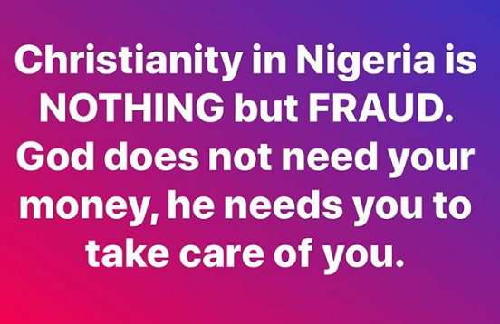 Christianity In Nigeria Is Nothing But A Fraud – Bisi Alimi