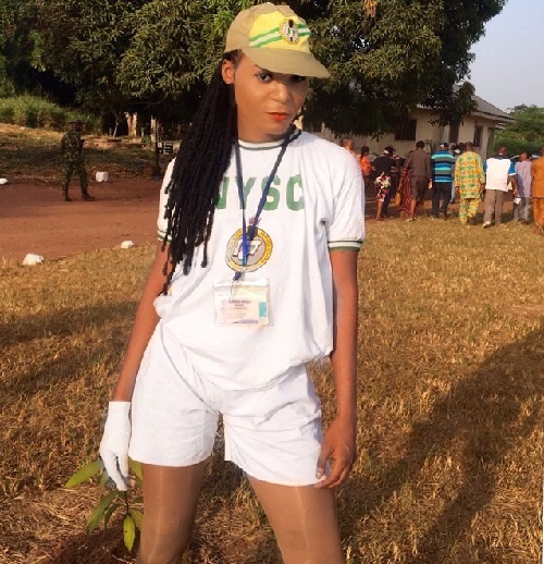 Another Bobrisky Erupts, Spotted In Delta NYSC Camp [Photos]