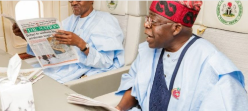 “Obasanjo Was Quietly Playing Politics with Public Letter to Buhari – Tinubu