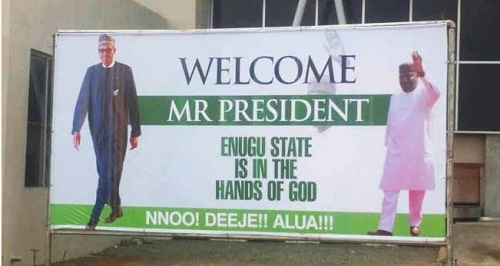 Photo News!!! What Happened In Enugu Airport This Morning As Buhari Arrives [Photos]